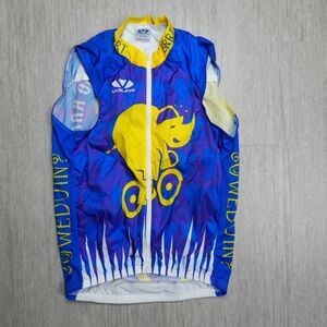 Voler Vortex Ripstop Cycling Jersey S USA Full Zip Sleeveless Bloated Rhino Race